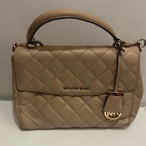 Beige color MK side body purse